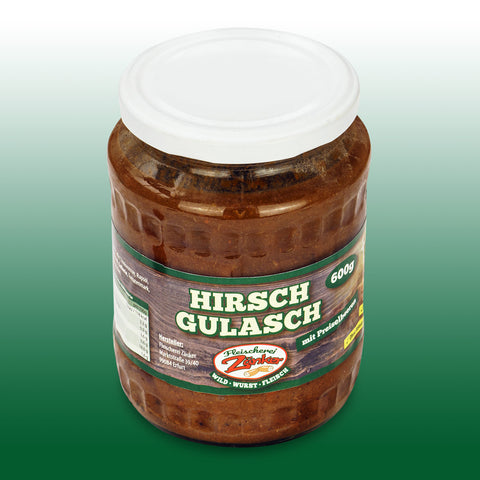 Hirschgulasch im Glas