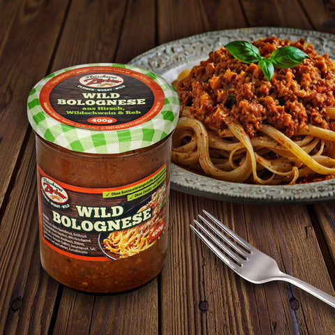 Wildbolognese im Glas